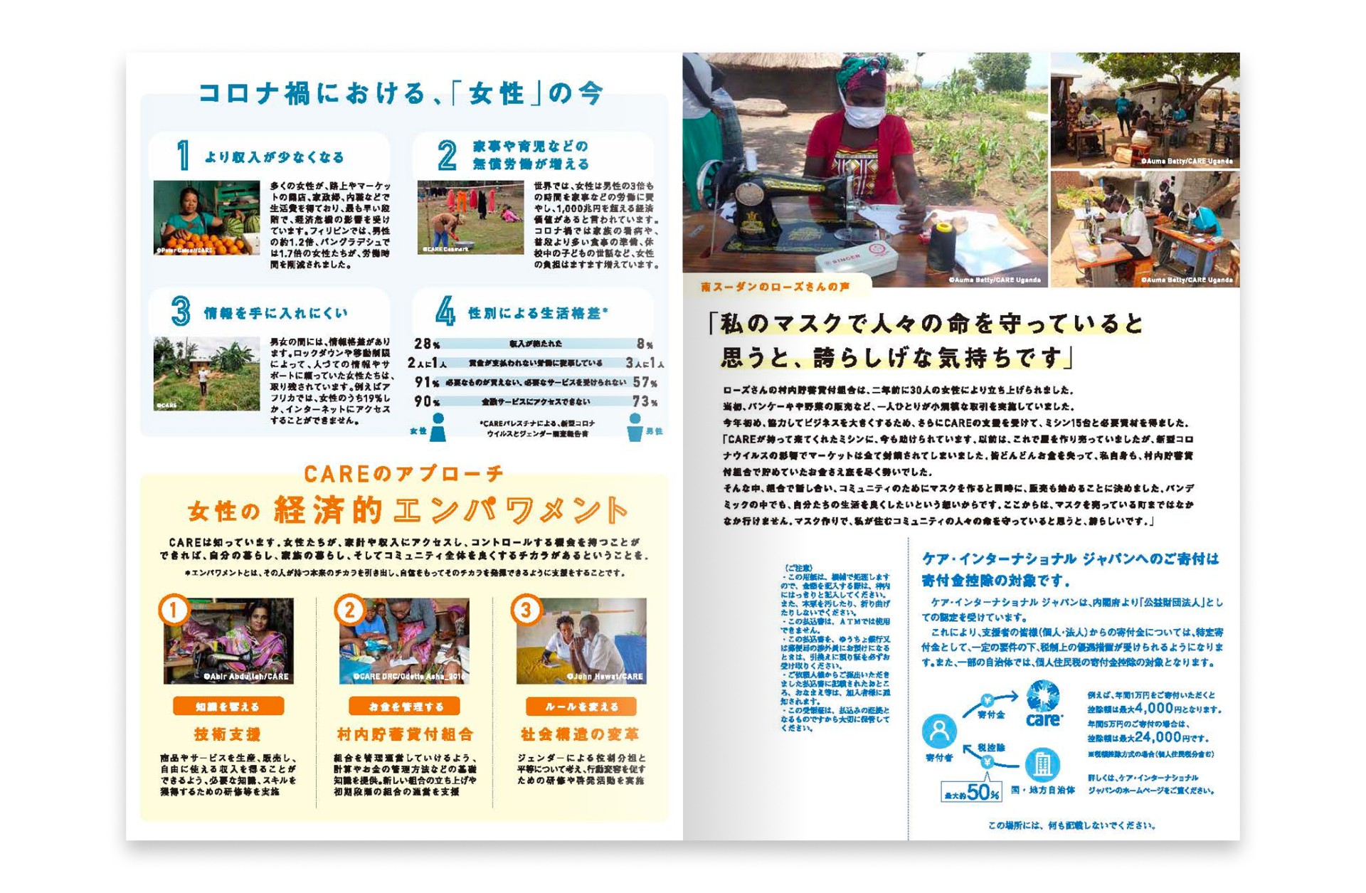 年末募金DM用寄付チラシ(A4・A3)
